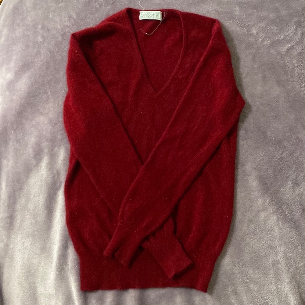 Burgundy Cashmere Sweater